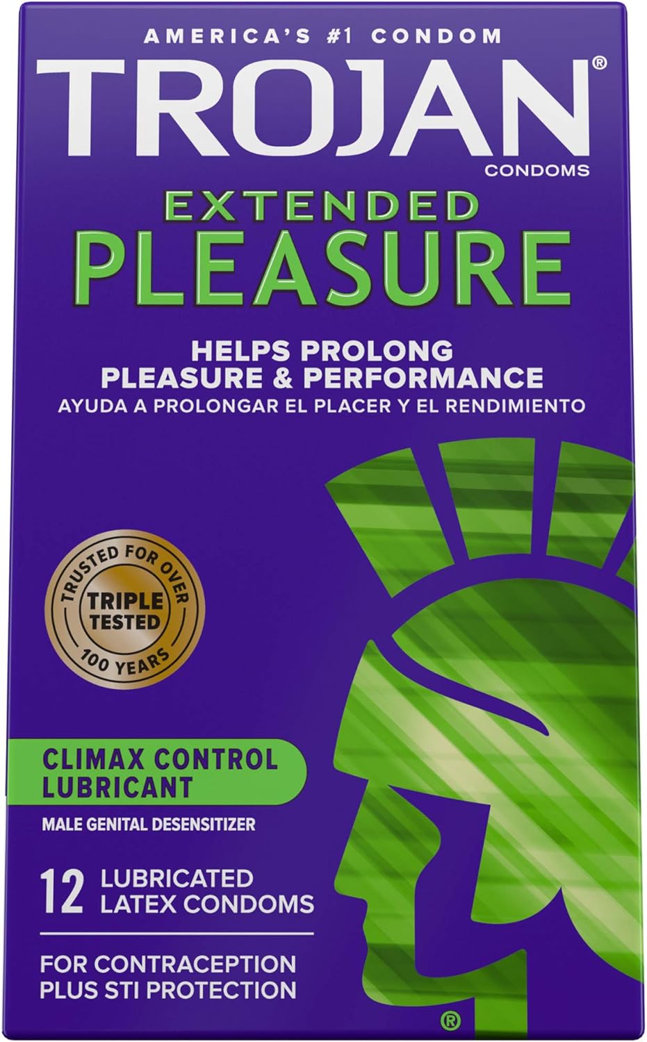  TROJAN Extended Pleasure Condoms, TROJAN Condoms, 12 Count